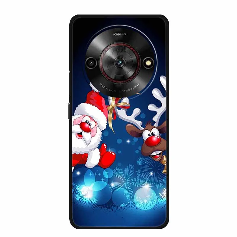 Christmas Case For ZTE Nubia Focus 5G Case Coque Z60S Pro Z50SPro Soft TPU Silicone Cover Phone Case for Nubia Z60S Pro 5G Coque