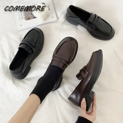 Loafers Womens Lolita Mary Jane Shoes Girls Japanese School Jk Uniform Harajuku Shoes College Gothic Quality Casual for Woman PU