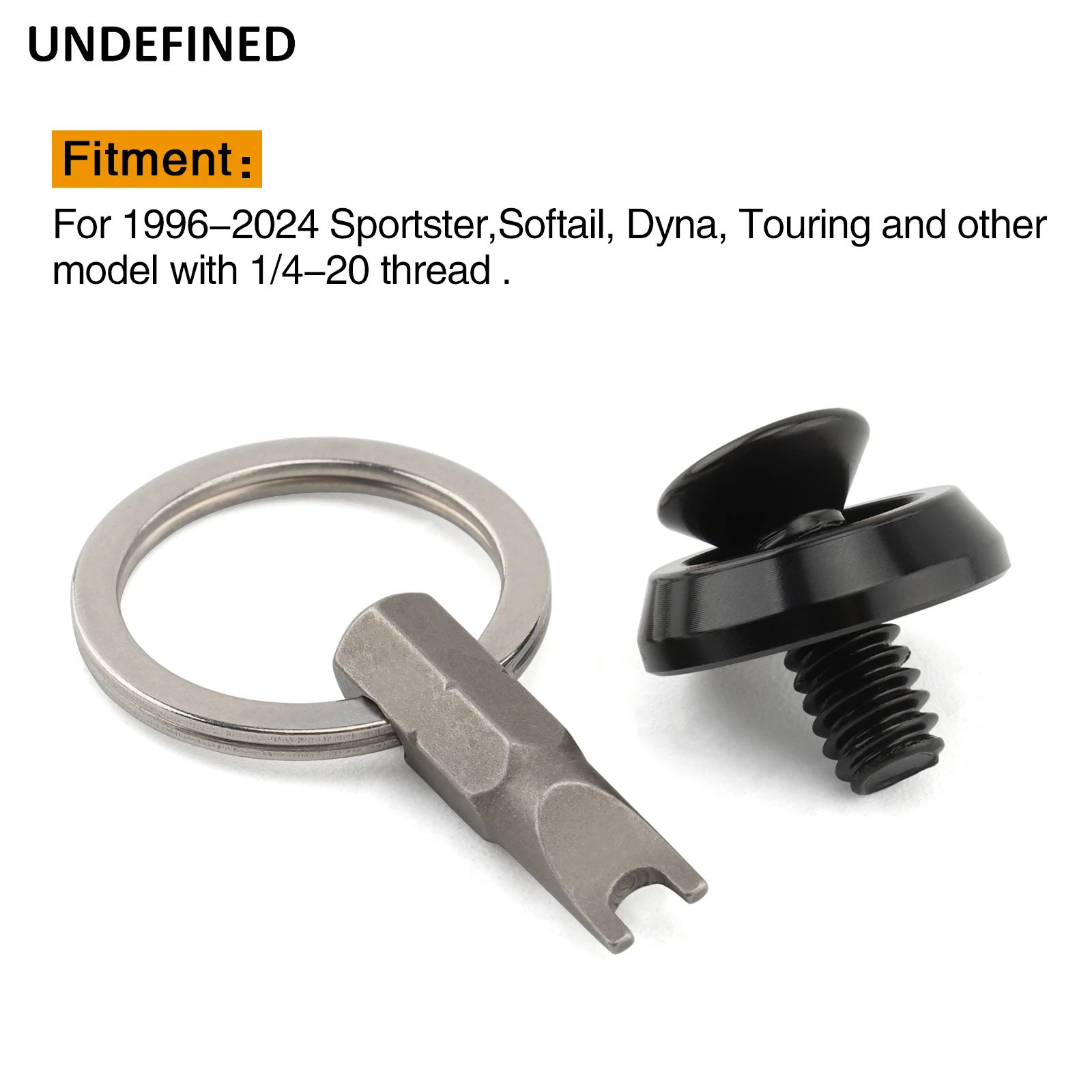 Motorcycle Seat Bolt Snake Eye Anti Theft Black CNC Ring for Harley Sportster XL Touring Road Street Glide Dyna Softail 1996-24