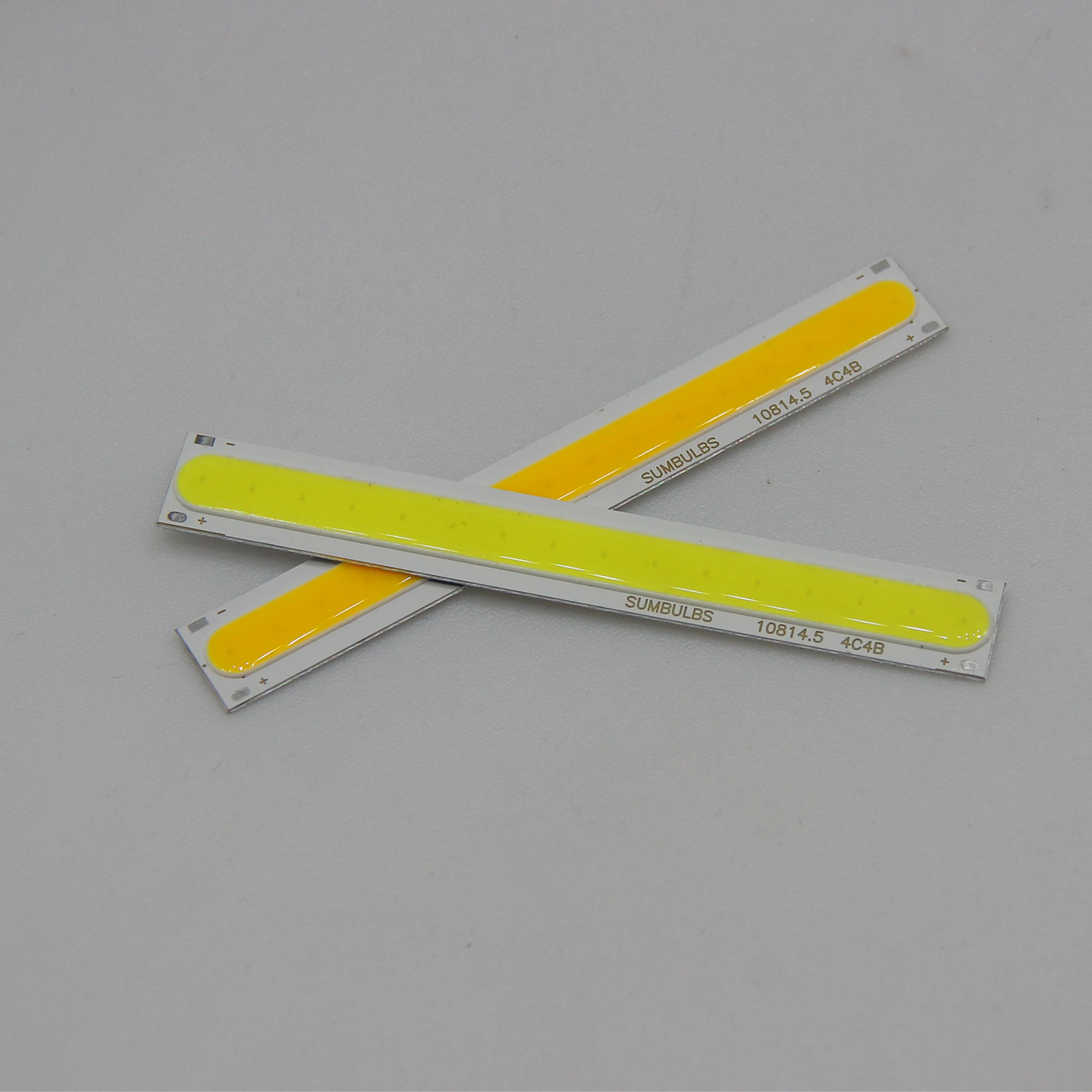 FTZOTOF 12V DC LED COB 4W 온보드 칩 스트립, 따뜻한 차가운 색상, 다양한 DIY 장식 램프, 작업 책상 조명에 적합, 108x15mm, 500LM