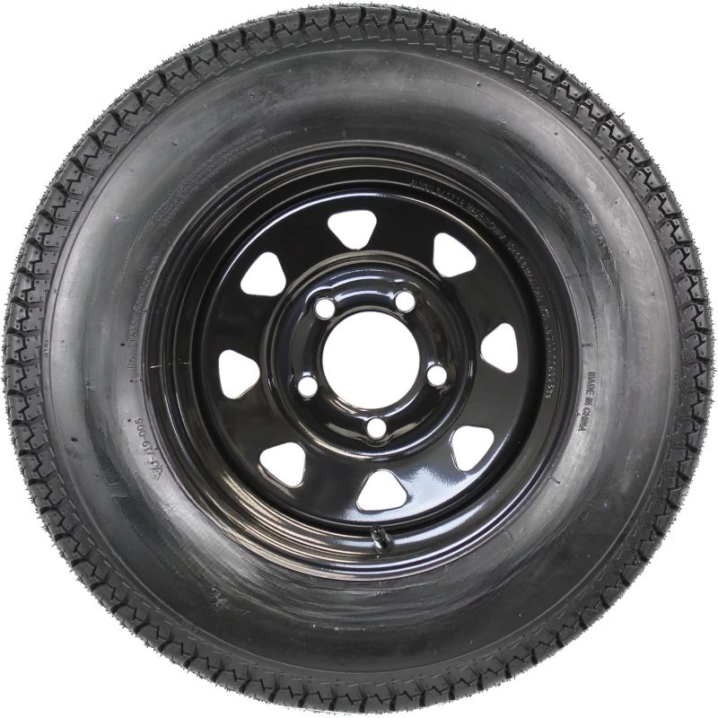 إطار مقطورة على حافة التحيز Ply ST175/80D13 175/80 D 13 نطاق تحميل C 5-4.5 عجلة سوداء - عمران مع Ro مجانًا