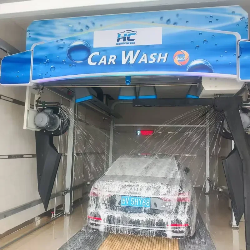 Industrial 24H Self Service Touchless Car Wash Machine 360 Degree Rotating Cleaning Equipment