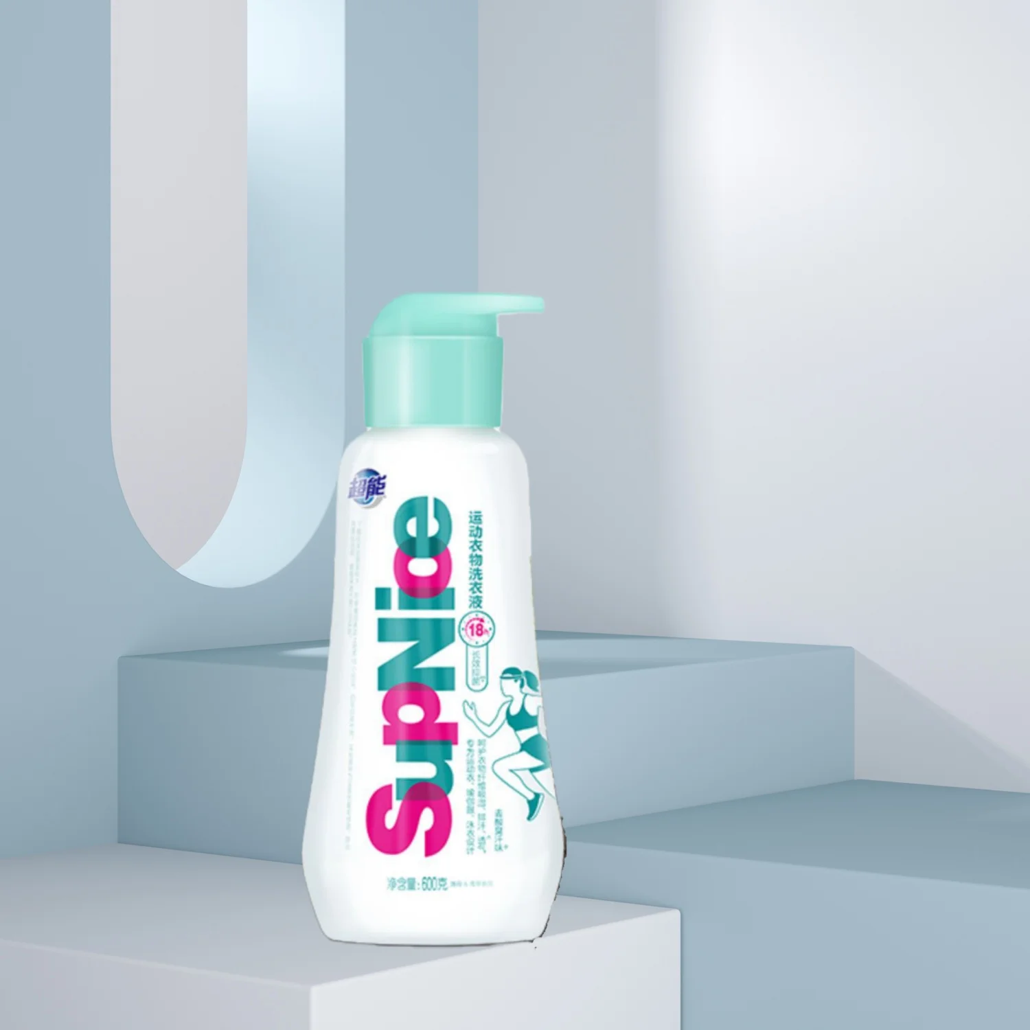 600 g de detergente para ropa deportiva: mata bacterias a largo plazo, elimina el olor del sudor tenedor, mantiene la ropa fresca más larga