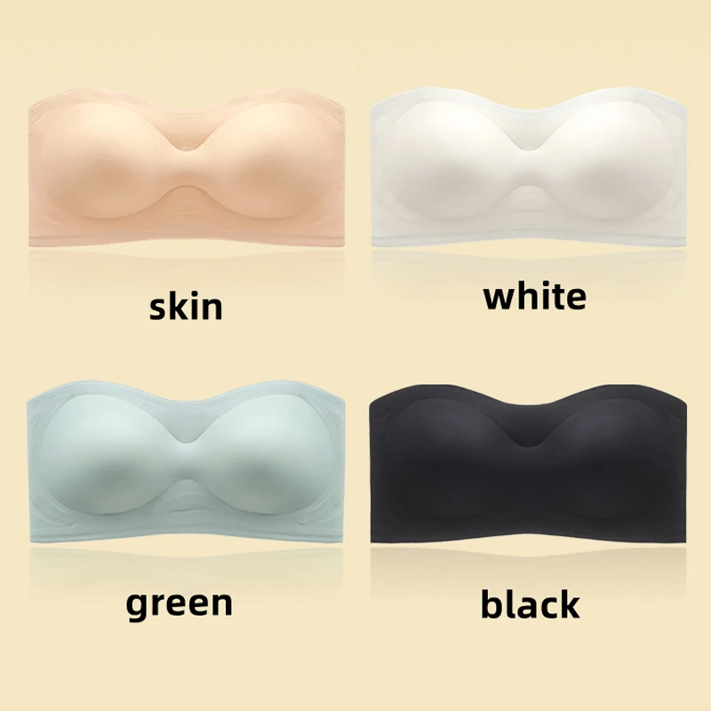 Women Invisible Bra Strapless Bralette 1/2 Cup Push Up Women\'s Underwear Female Seamless Party Wedding Bras Sexy Lingerie New