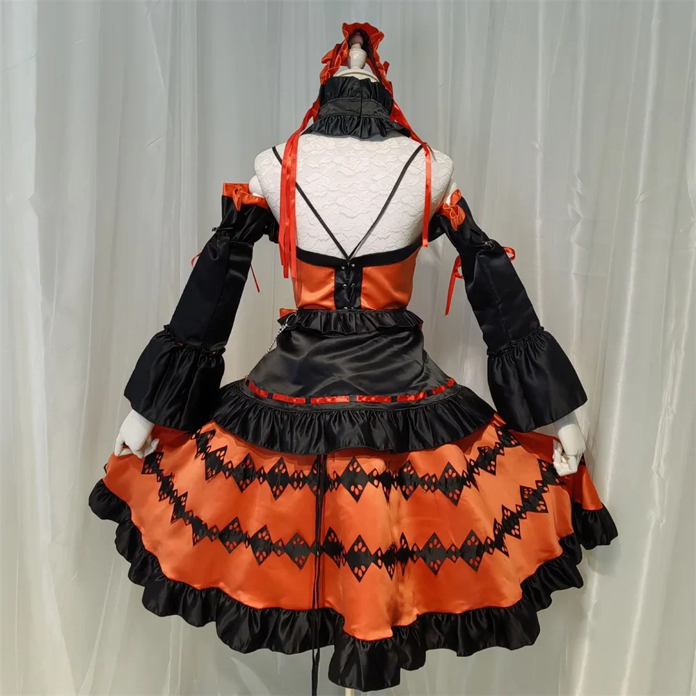 Anime DATE A LIVE Tokisaki Kurumi Cosplay Kostüm Perücke