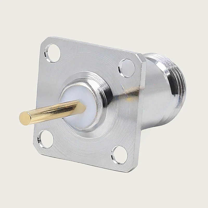 N-KFD-6 N-type Female Square Plate Extended Wall Connector L16-50KFD Long Pin