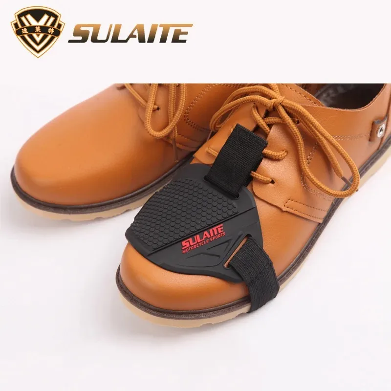 SULAITE Motorcycle Shift Pad Gear Shoe Cover Durable Lightweight Boot Protector Adjustable for Riding Moto Accessaries