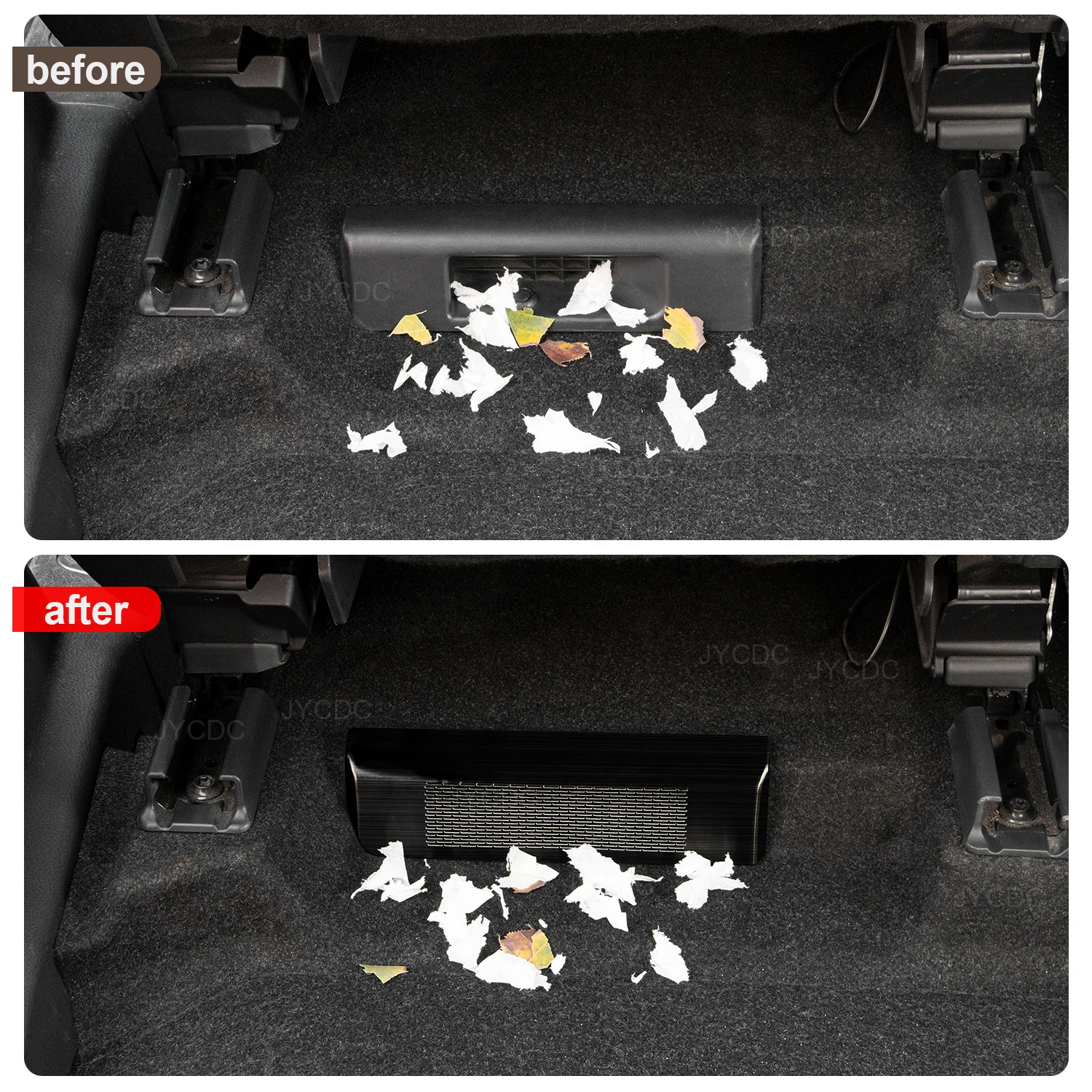 For Toyota Sienna 2021-2024 car shape seat AC hot floor air conditioning air duct grille cover decoration accessories