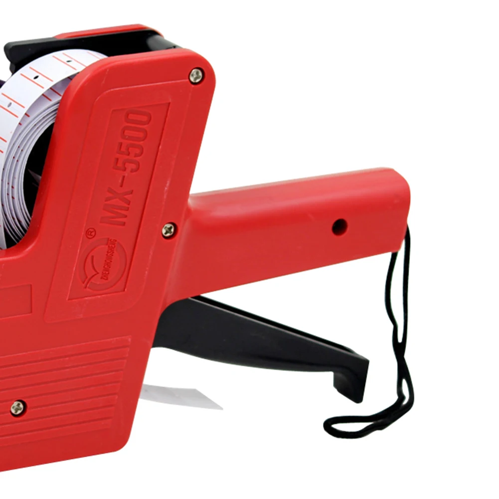 Hot 8 Digits Price Tag Gun Handheld Price Label Gun + 1 Lines Labels +1 Ink 5500 Price Tag Marker Manual Pricing Machine