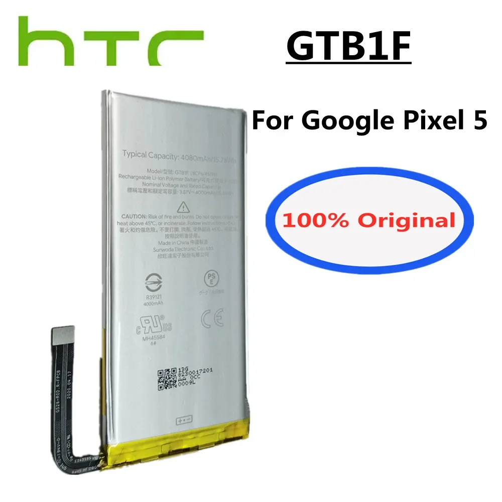 

GTB1F Original Battery For HTC Google Pixel5 Pixel 5 GD1YQ GTT9Q 4080mAh Phone Battery Bateria Deliver Fast