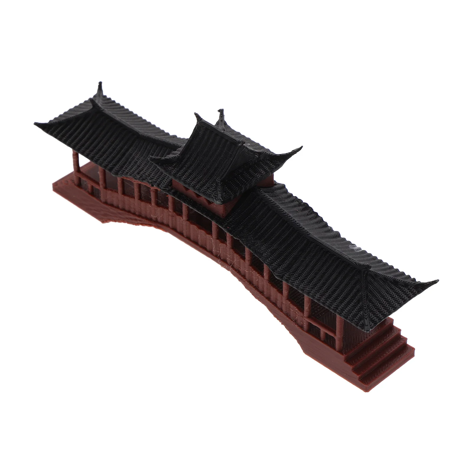 

Mini Pavilion Statue Plastic Landscaping Ornament Home Garden Bonsai Fish Tank Decoration Mini Pavilion Statue