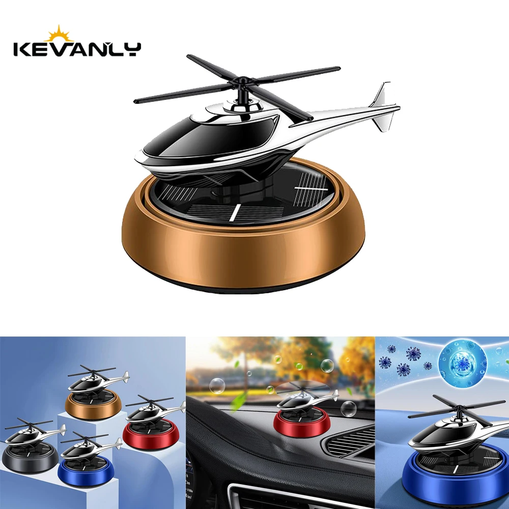

Auto Air Freshener Solar Helicopter Interior Decoration Long Lasting Fragrance Aromatherapy Diffuser For Center Console Ornament