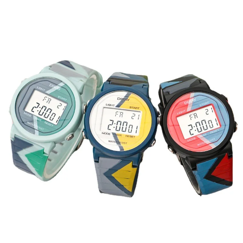 Verbeterde Versie Kinderen Horloge Sport Kinderen Horloges 5BAR Waterdichte Led Digitale Horloge Voor Kid Kinderen Student Meisje Jongen