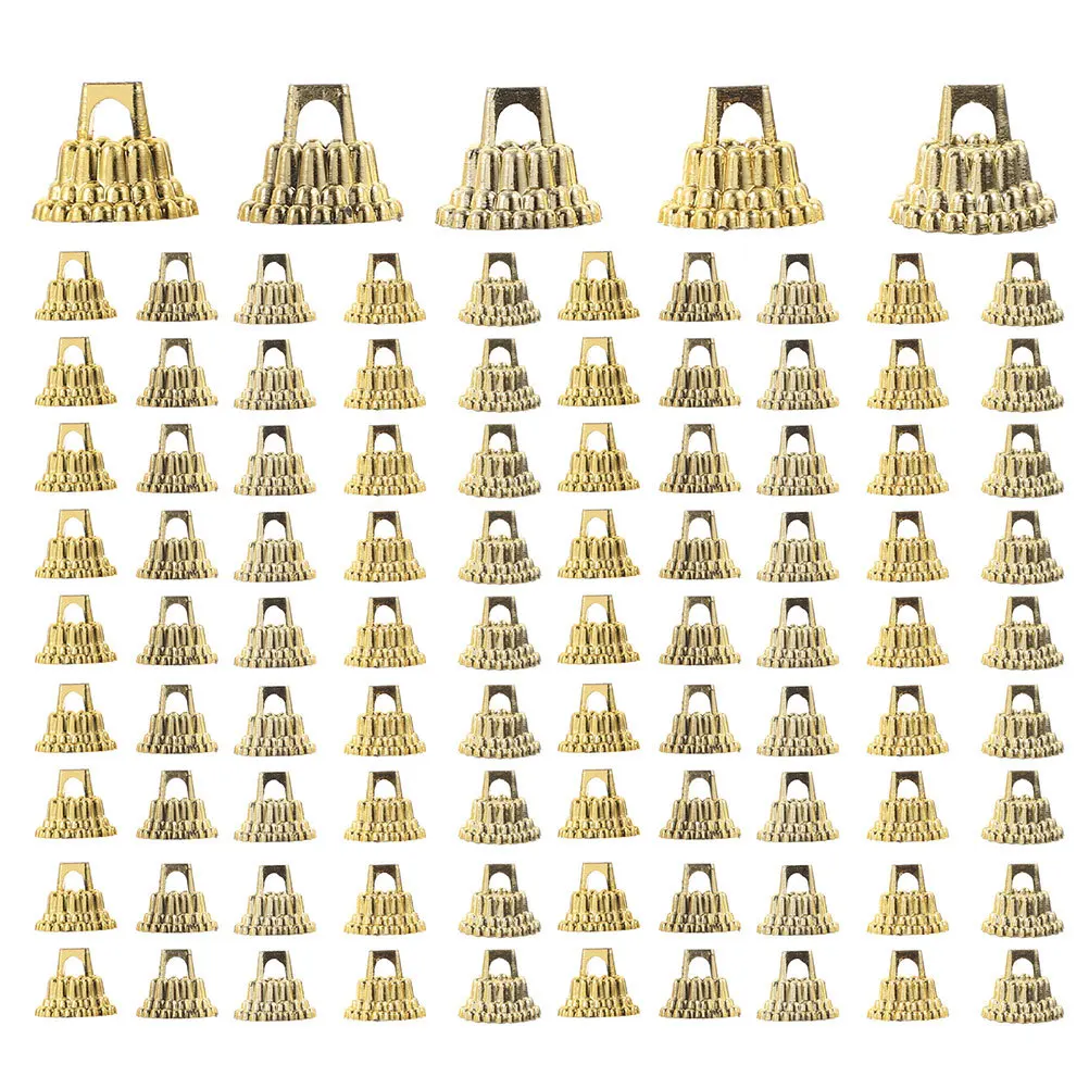 

100Pcs Christmas Ornament Caps Round Replacement Plastic Xmas Ornament Hangers Ideal DIY Xmas Party Decorations Supplies