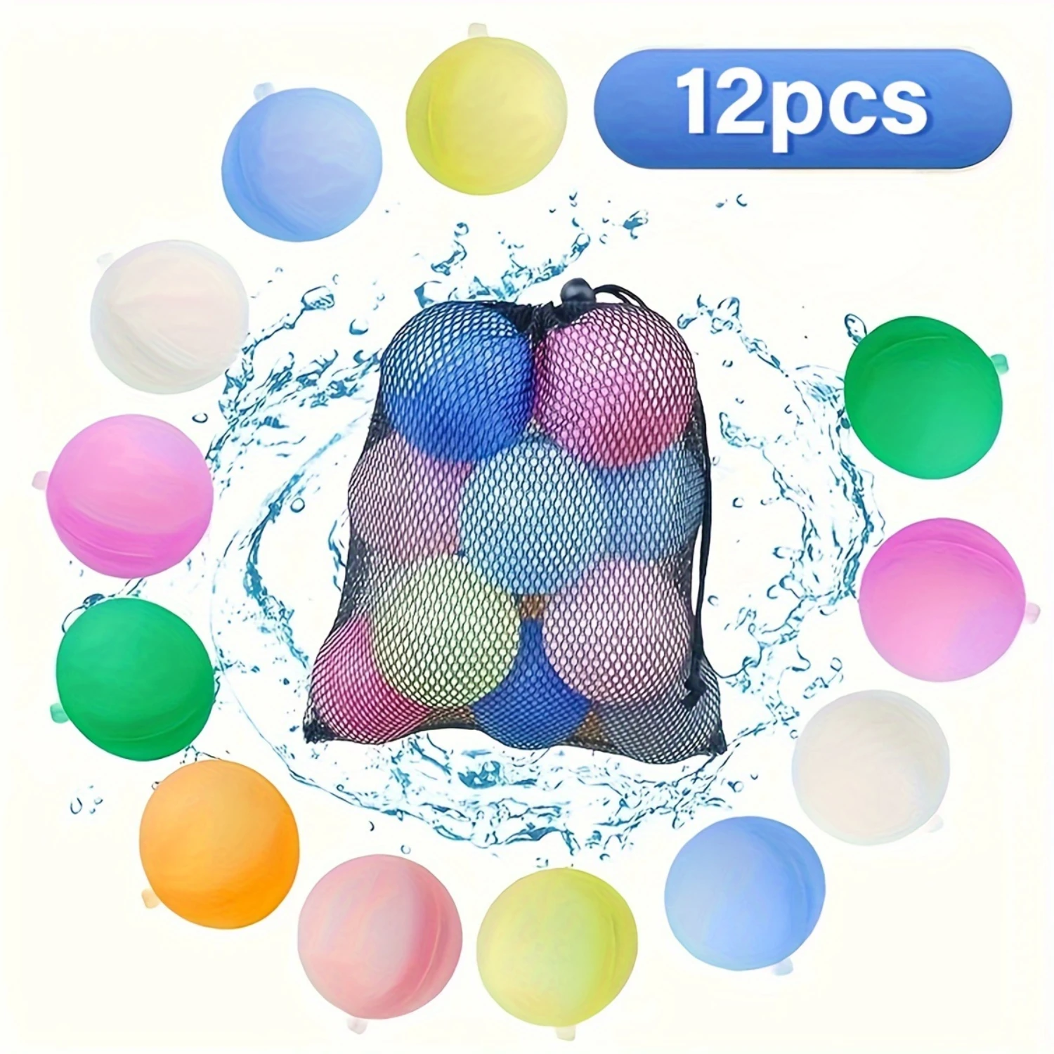 

Reusable Silicone Water Balloons - Ultimate Summer Fun - Round Shape, Balloon Arch, Durable Construction - Beaches, Pools, Parks