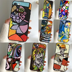 Picasso Abstract Art Painting Phone Case For iPhone 11 12 13 14 15 16 Pro Max Mini X XS Max XR Plus SE2 Full Back Cover