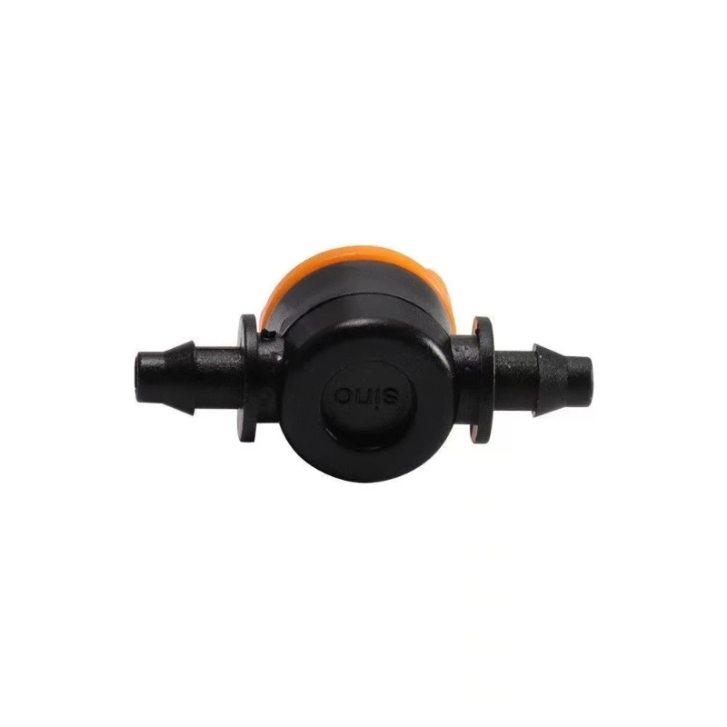 100Pcs 1/4'' Barbed Mini Valve Garden Tap Barb Connectors For 4/7mm Hose Irrigation Barbed Water Flow Control Valve Garden