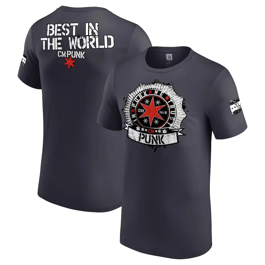 2024 New Fashion Men's CM PUNK T-Shirt 3D Print Men Women Tee Summer Short Sleeve Top Oversized Gym Clothing Tough Guy Sportwear image 6