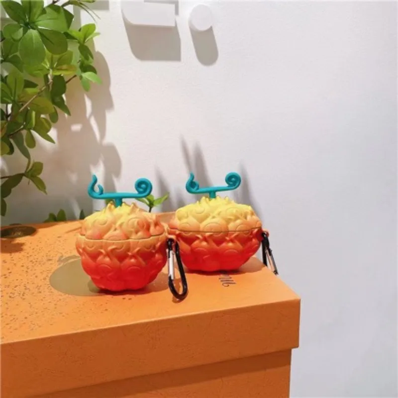 

Creativity Anime One Piece Series Earphone Case Cartoon Fruit Shaped Cute Portable Bluetooth Headset Protective Cover