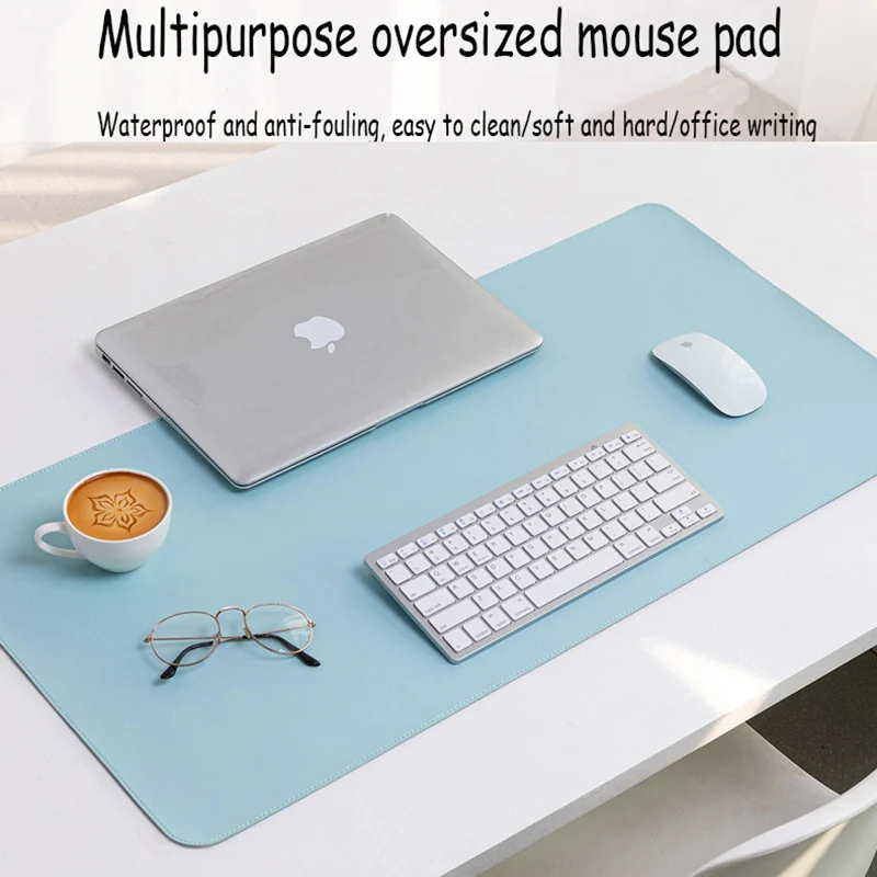 Extra Large Size Desk Pad Waterproof Office Mouse Pad Laptop Keyboard Pad Writing Leather Desk Tablecloth Gaming Mousepad