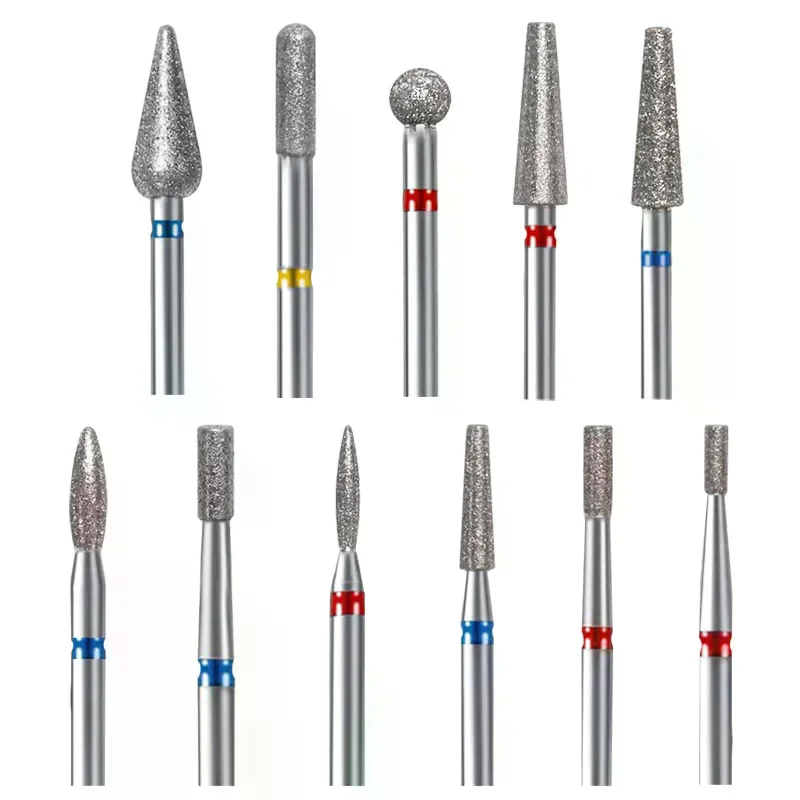 /JCS/Nail Drill Bits Cuticle Cleaner for Electric Drill Manicure Pedicure Polishing Nail Art Tool Salon Home Supplies Diamond