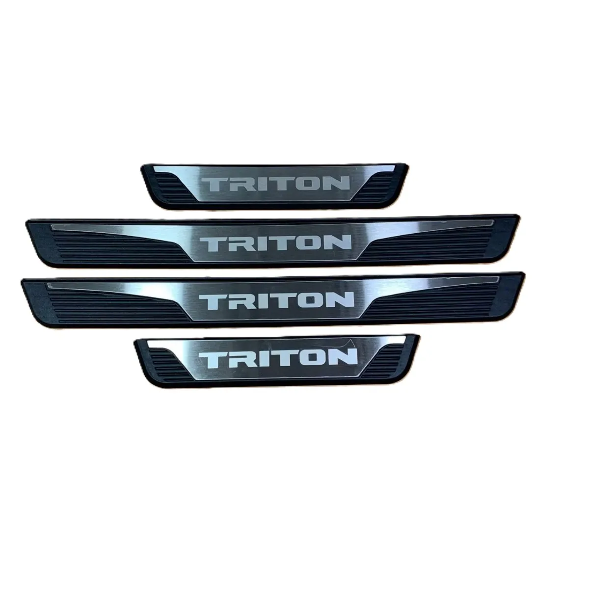 For Mitsubishi Triton L200 L 200 2013-2024 2025 2026 Door Sill Protector Sticker Stainless Steel ABS Trim Strip 3d Auto Interior