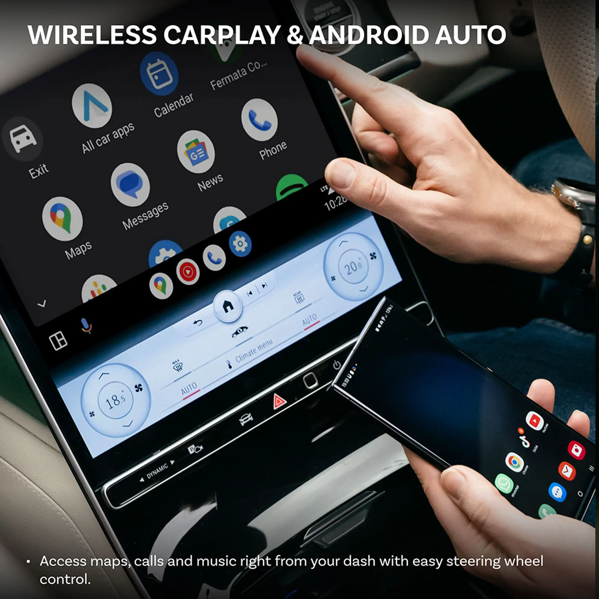 OTTOCAST P3 PRO AIボックス ワイヤレスCarPlay Android Auto AI音声