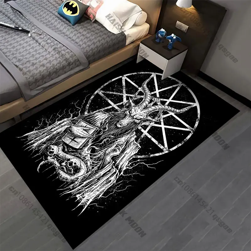 Occult symbolism and dark mysticism carpet Yoga living room room decor children's crawling mat doormat area rug games mat