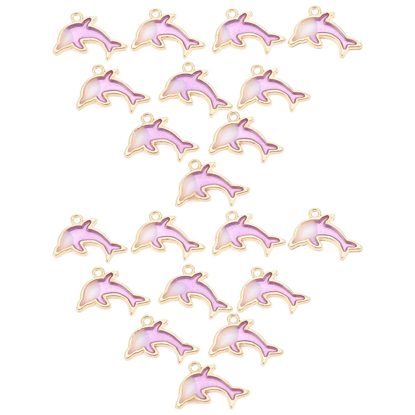 

40 pcs Alloy Pendant Bracelet Dolphin Necklace Charms for Jewelry Making Accessories Women Cute Decorative Pendants