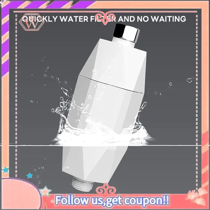 

Upgraded Rain Shower Head Pre-Filter Chlorine Removal Water Softener Hair Softener Bathroom Parts Accessories 1Set