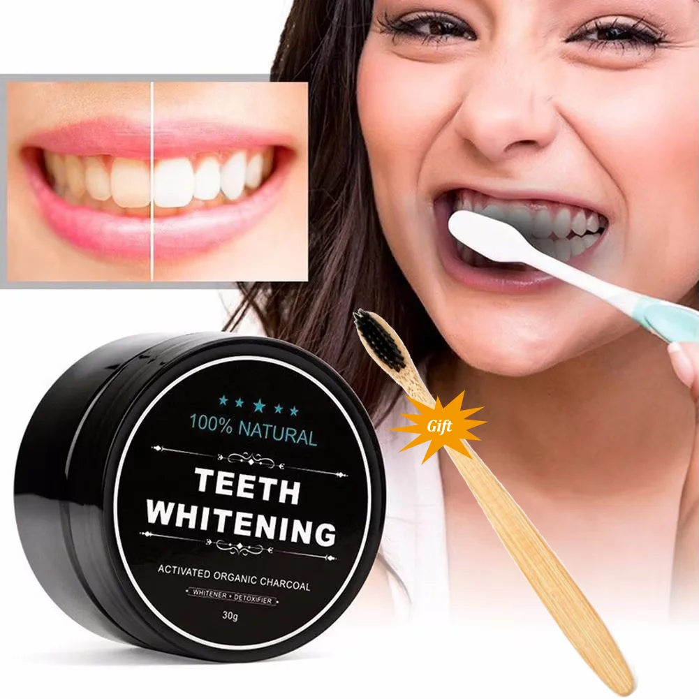 

100% Natural Teeth Whitening Powder Activated Organic Charcoal Powder Remove Stains Oral Cleaning Teeth Whitener Oral Hygiene