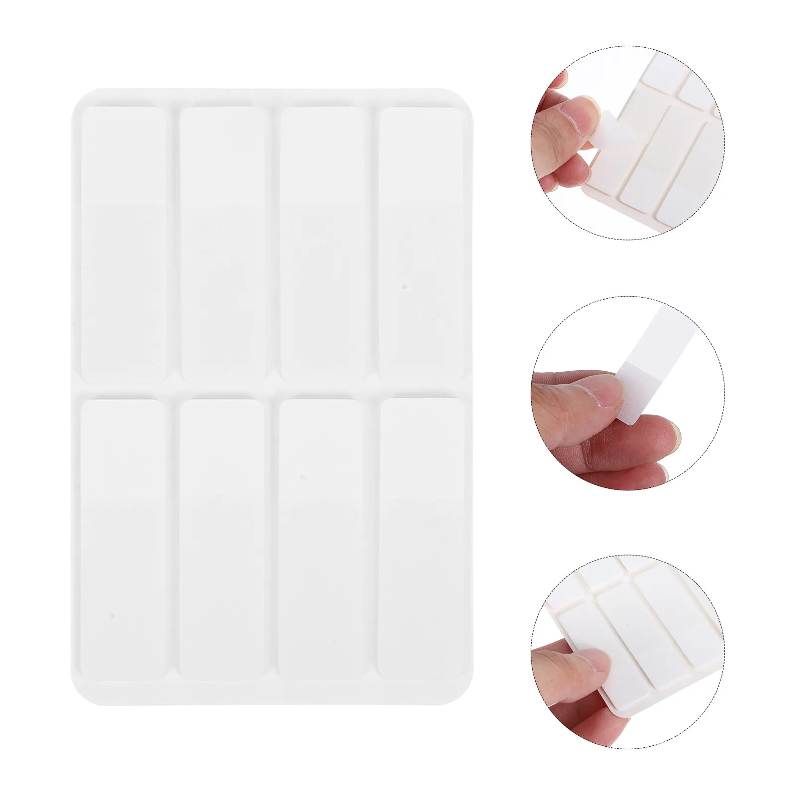 8 Books Sticky Tabs Semi Transparent Adhesive Label Stickers for Notebooks Page Markers Tab for Quick Reference