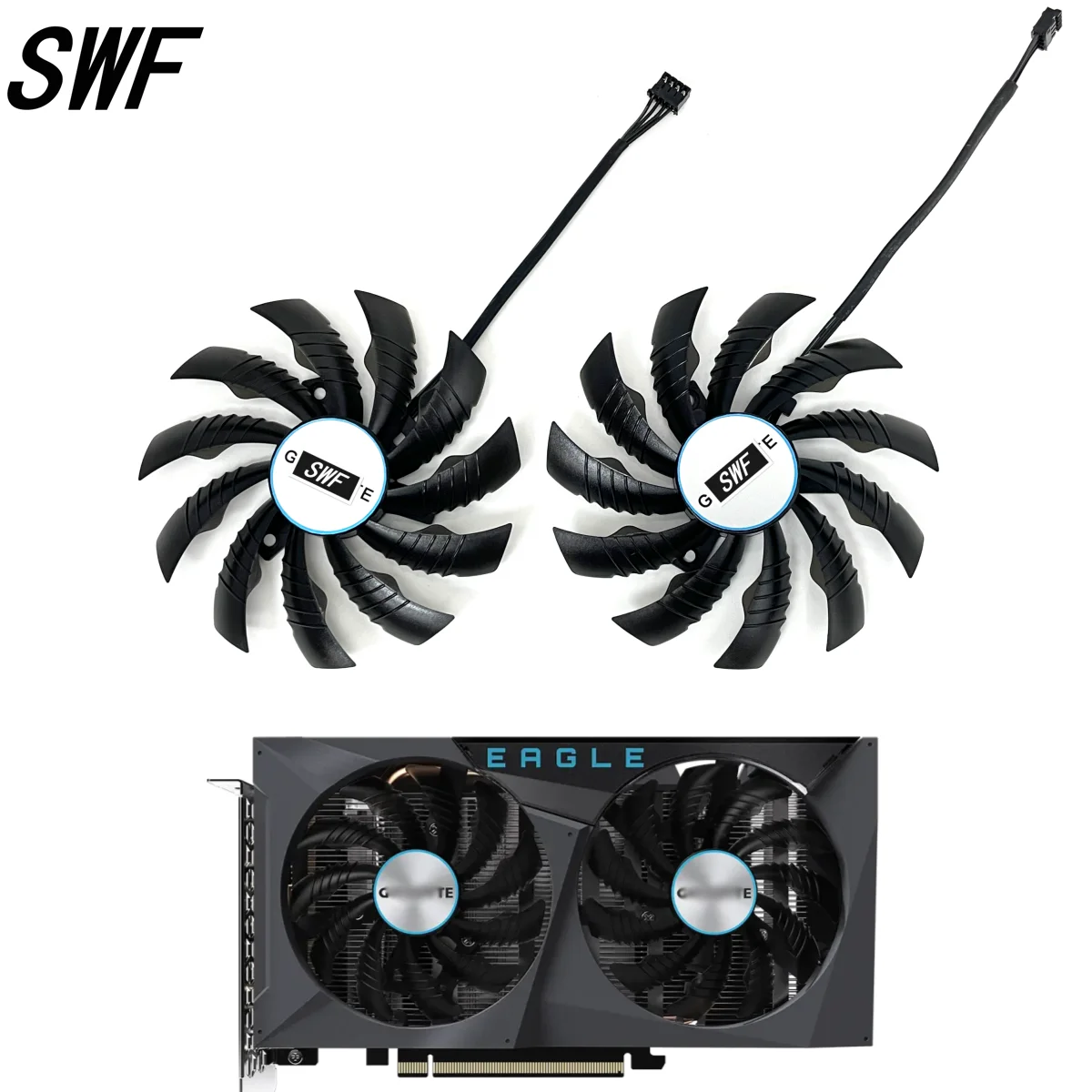 

New 95MM PLD10010S12H RTX3060 GPU Cooling Fan For Gigabyte RTX 3060 3060Ti EAGLE OC Card Cooler fan