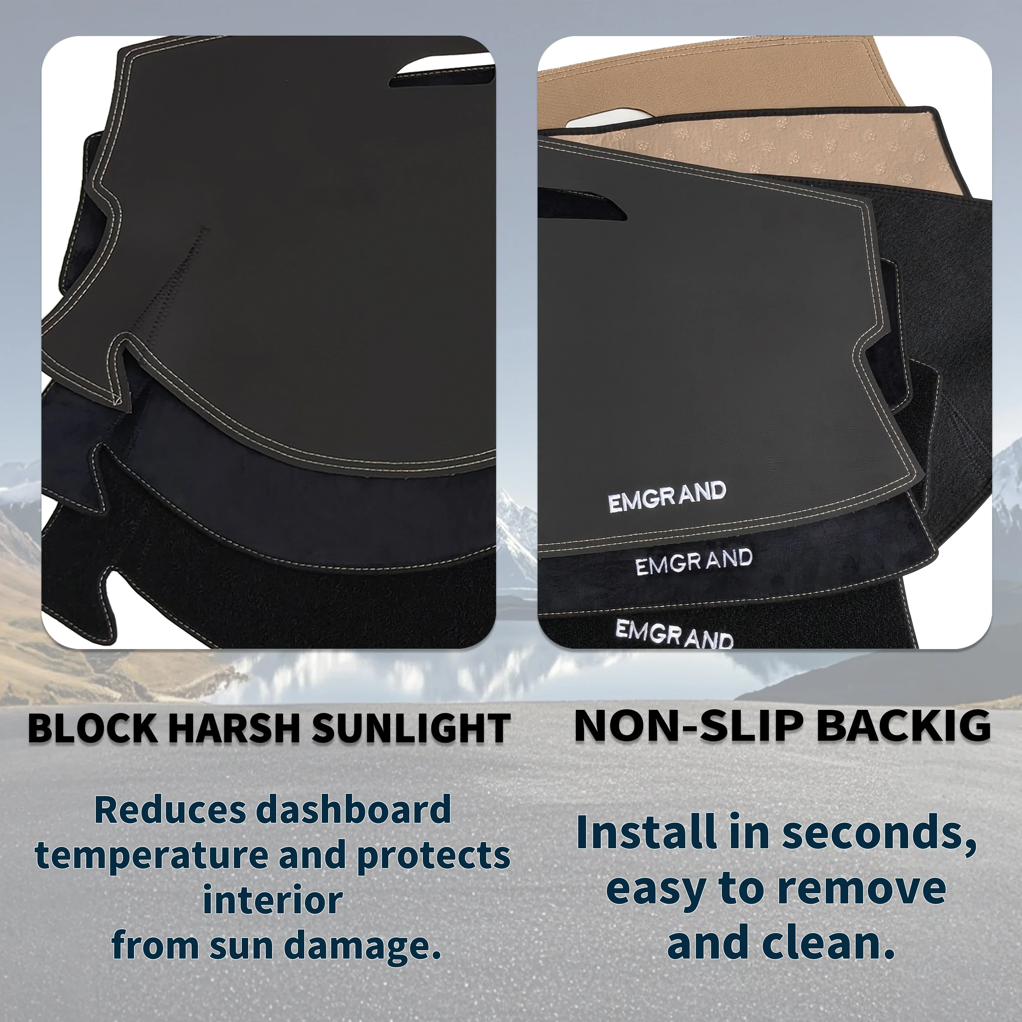 for Geely Emgrand 2022-2026 4th Gen SS11 Car Dashboard Cover Dashmat Sunshade Anti‑UV Anti‑Glare Dash Mat Interior Accessories 3