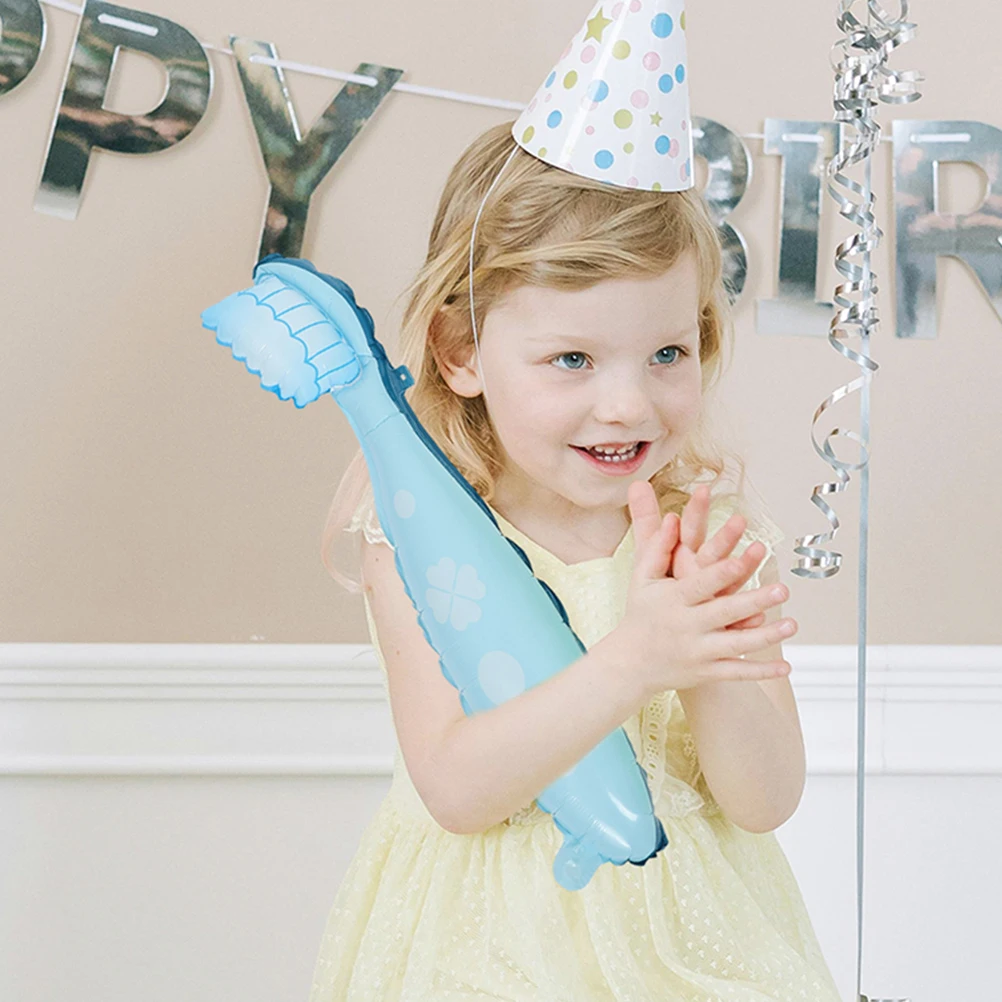 

4 шт., большие воздушные шары для зубной щетки, гигантские мультяшные украшения для дня рождения, детские товары для мероприятий, креативный дизайн, игрушка для зубной щетки