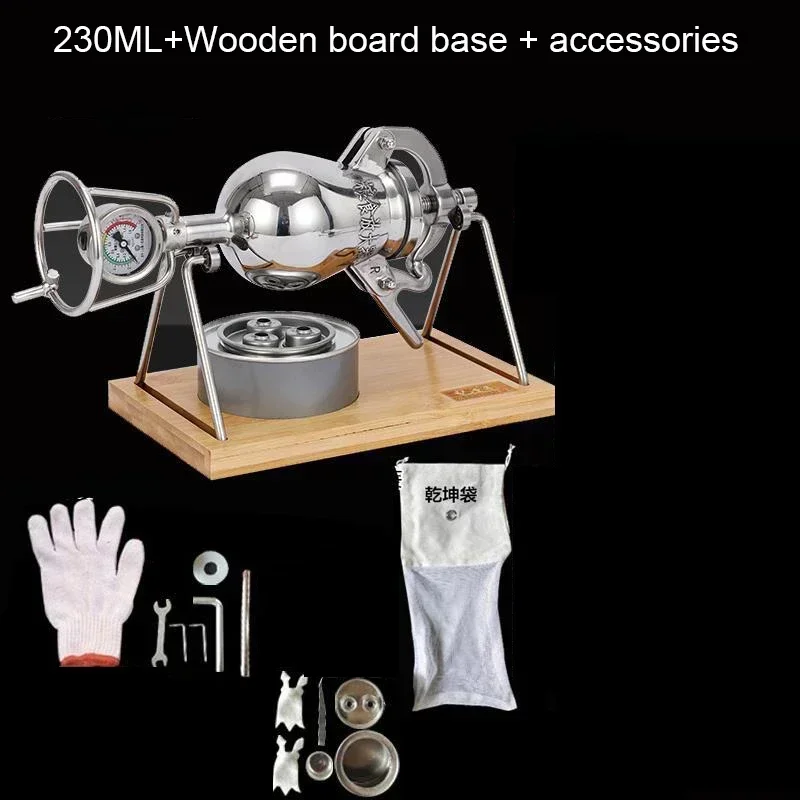 280ML 300ML stainless steel mini popcorn machine old-fashioned small hand-cranked popcorn machine