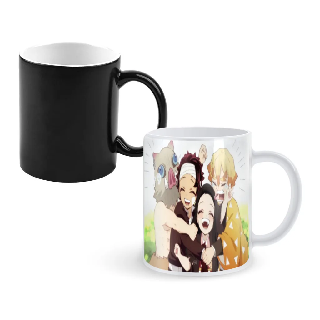 

Tanjiro Nedouzi Dropshipping New Color Changing Mug Magic Heat Sensitive Coffee Milk Cup Novelty Birthday Gift