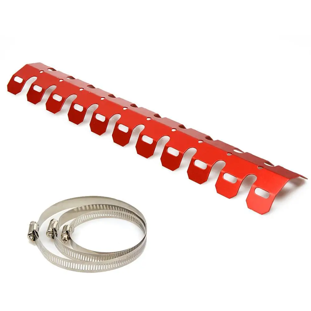 Osłona wydechowa CNC 25CM-49CM tłumik do rury obudowa ochronna osłona termiczna dla Honda CR 80 85 125 250 500 CRF 250R 250X 450R 450X — zdjęcie 4