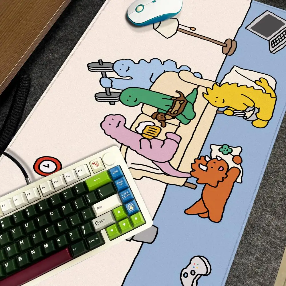 

Mouse Pad Xxl Computer Large Size Non-slip Gamer Keyboard S-Studio Dinosaur 90x40cm J-Joguman Art Design HD Deskmat