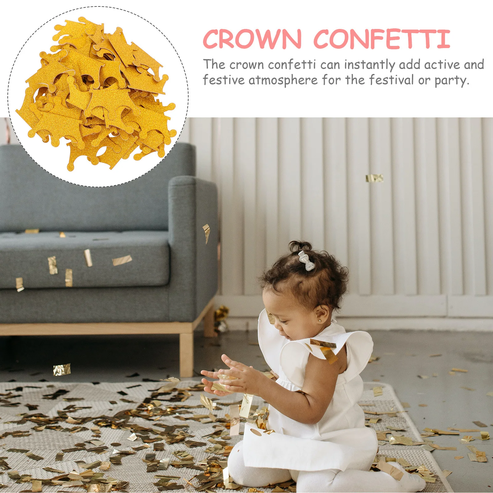 

crown confetti crown party confetti table decorative confetti birthday confetti birthday party confetti