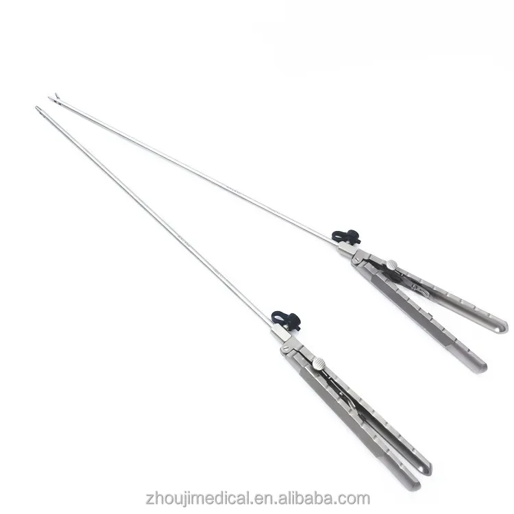 best selling Surgical laparoscopic needles holder forceps straight/curved Tonglu Zhouji Medical