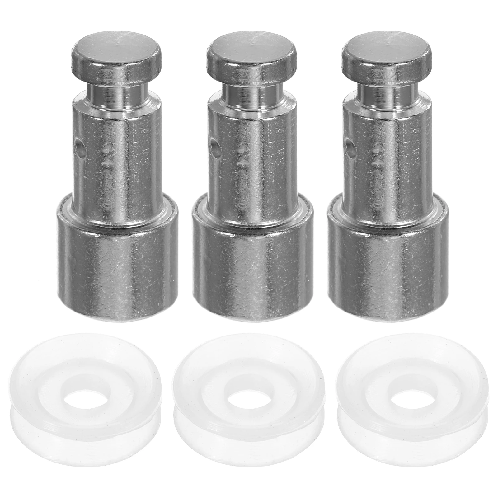 

3pcs Stainless Steel Float Valve For Pressure Reusable Replacement Parts Sealing High Temp Resistant Relief Valves