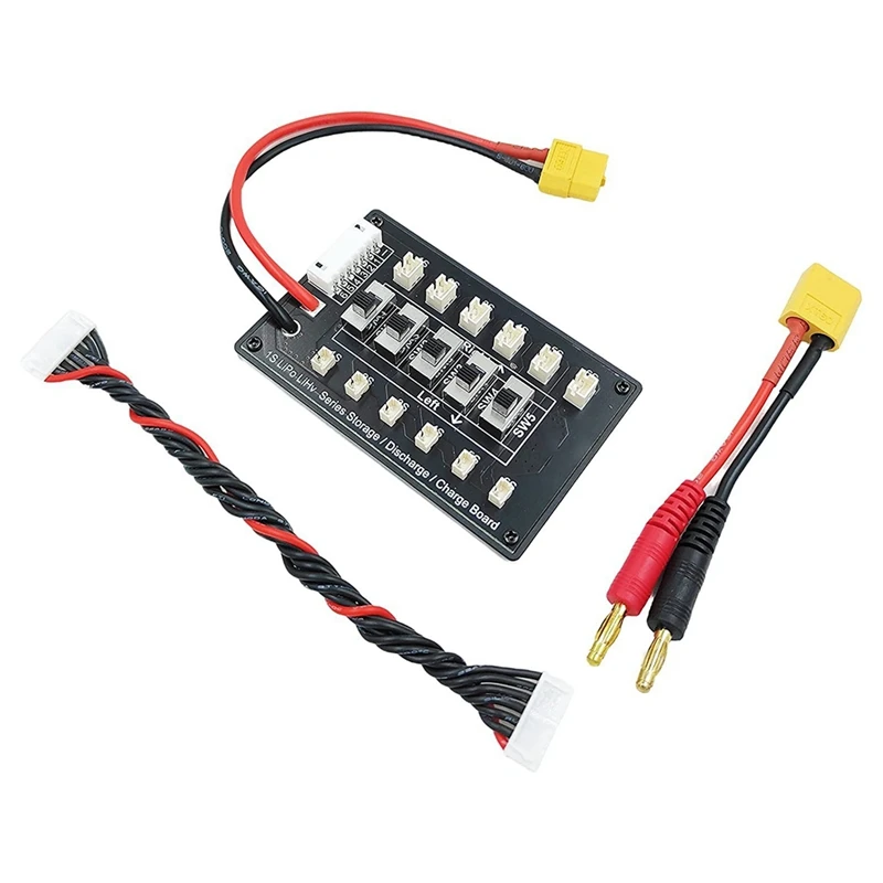 1Set 1S Traversing Machine Lithium Battery Aircraft Model 6-Way BT2.0 And PH2.0 Socket Charging Board