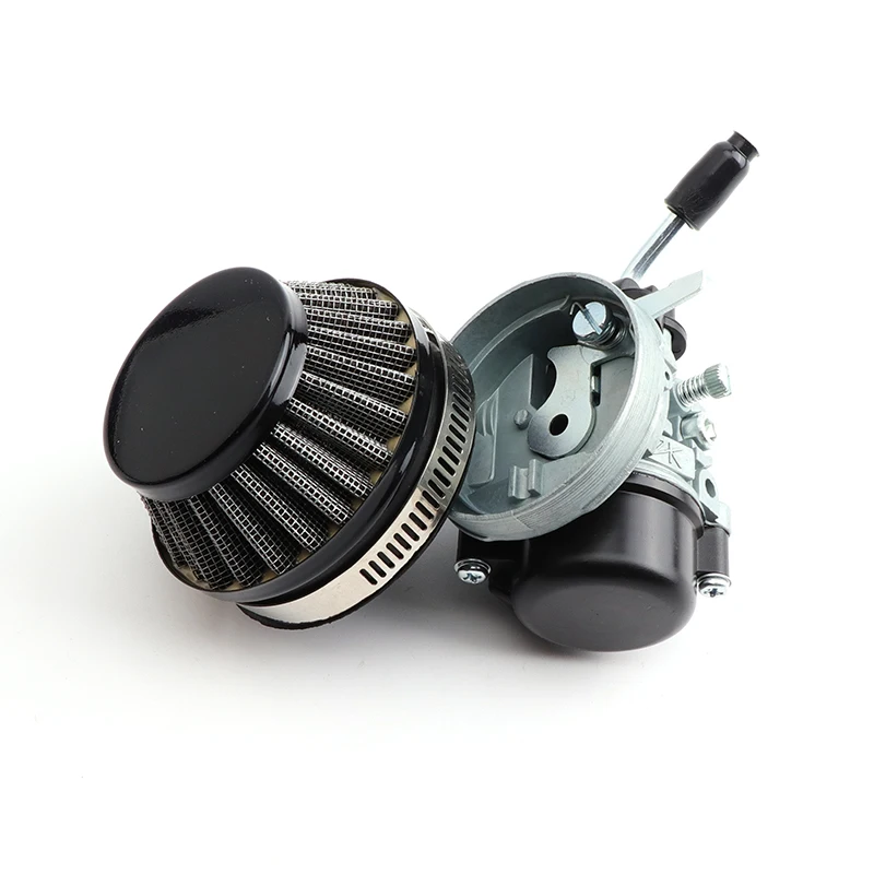 ATV 49cc Performance 19mm Carb Carburetor Air Filter Mainfold Assembly for 2-stroke 47cc 49 Cc Mini Pocket Bike