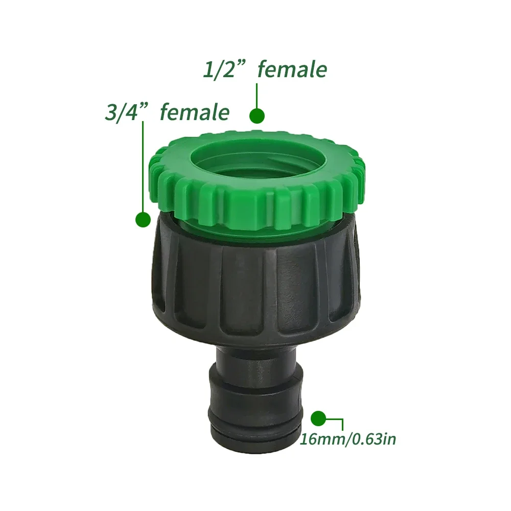 ABS Quick Connector for Garden Hose, 1/2” Double Male Hose Coupling Adapter, Extender Set for Pipe & Tube