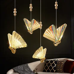 Butterfly Led Pendant Lights chandelier Lamparas Indoor Lighting Bedside Living Dining Room Kitchen pendente iluminação Light