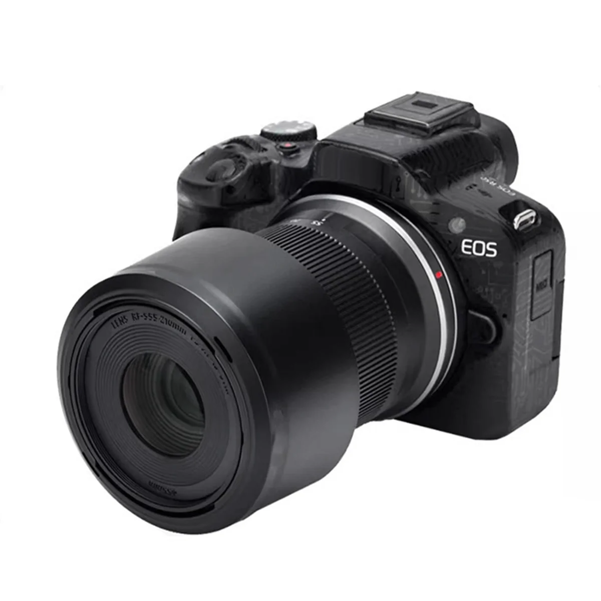 Y22A Lens Hood Reversible Petal Lens Shade for Canon RF-S 55-210mm F5-7.1 is STM Lens on EOS R7 R10 R50 R100 Camera ET-60B