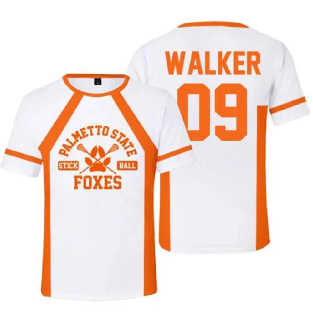 AFTG Palmetto State Foxes Walker 09 Lacrosse Jersey Men Women Unisex Quick Dry Breathable College Fandom Graphic T Shirt