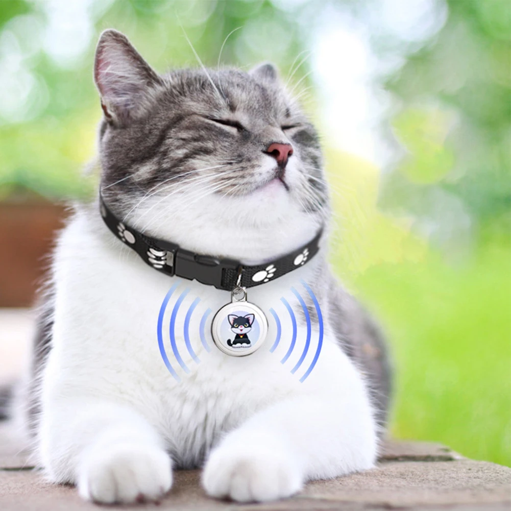 Gps Tracker For Cats Dogs Long Distance Smart Bluetooth Mini Waterproof Gps Tracker Collar For Pets Anti-Lost Android Ios Phone