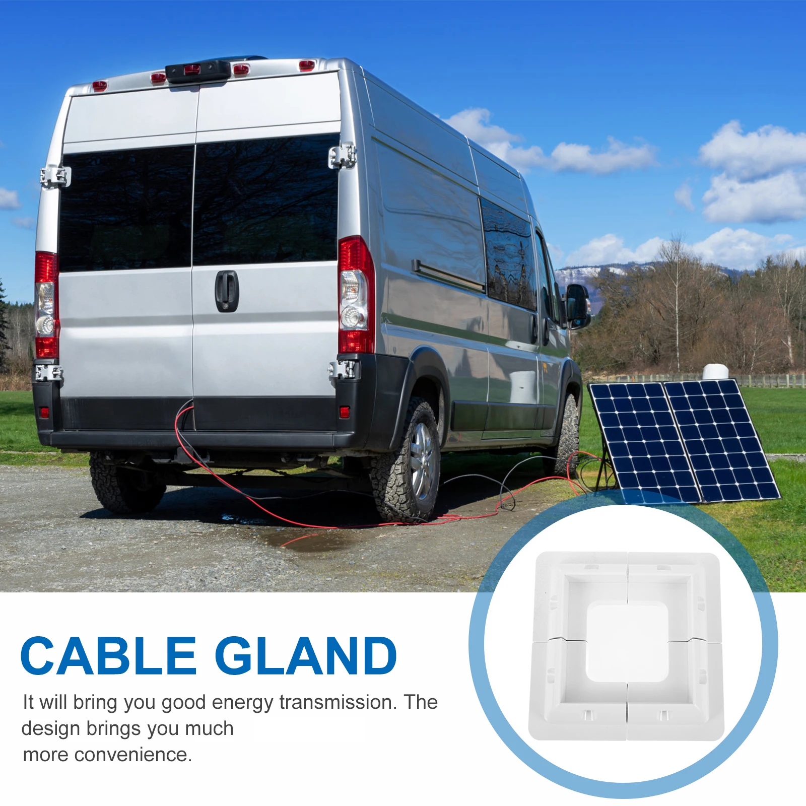 

4 Pcs Solar Panel Mount Bracket Photovoltaic RV Mounting Brackets White Foldable